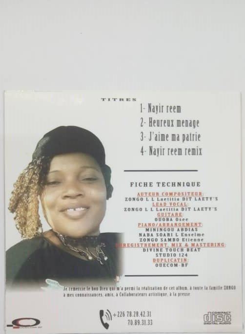 Après avoir été choriste dans plusieurs églises : Laetiy&rsquo;s fait son entrée dans le show-biz avec « Viim Yigré »