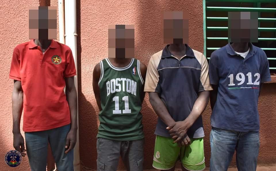 Ouagadougou : arrestation de deux groupes de malfrats par la police nationale