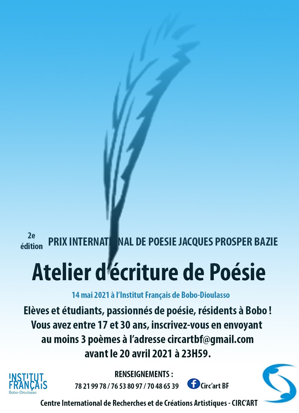 Atelier d’écriture en poésie : appel à participation du CIRC’ART