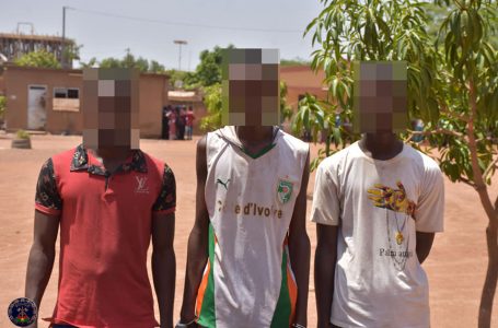 Insécurité à Ouagadougou : un « trio » de présumés délinquants aux arrêts