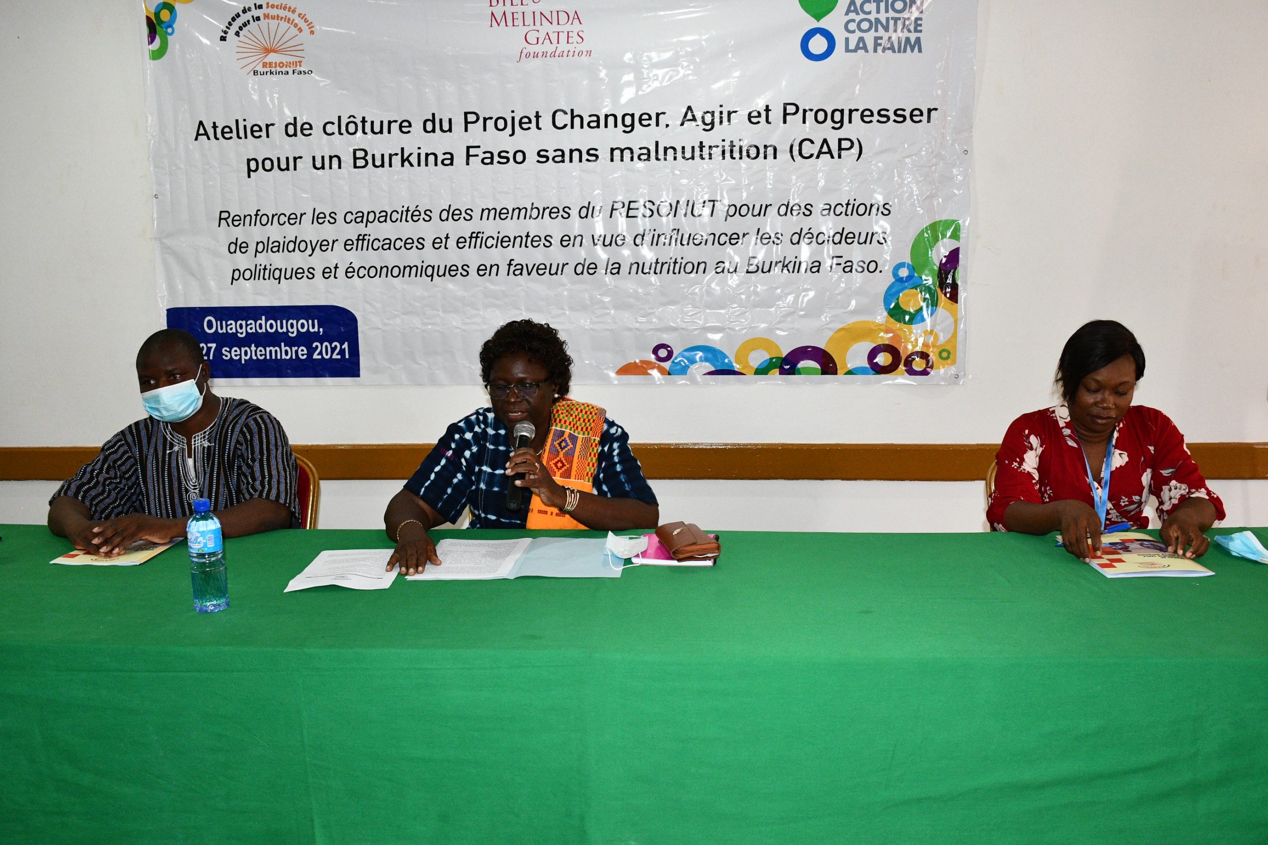 Nutrition : le Resonut fait le point du projet Changer, Agir et Progresser pour un Burkina Faso sans malnutrition (CAP)