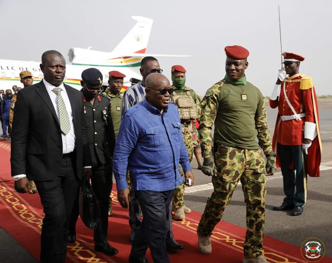 Burkina Faso : le Président Nana AKUFO-ADDO en visite a Ouagadougou  